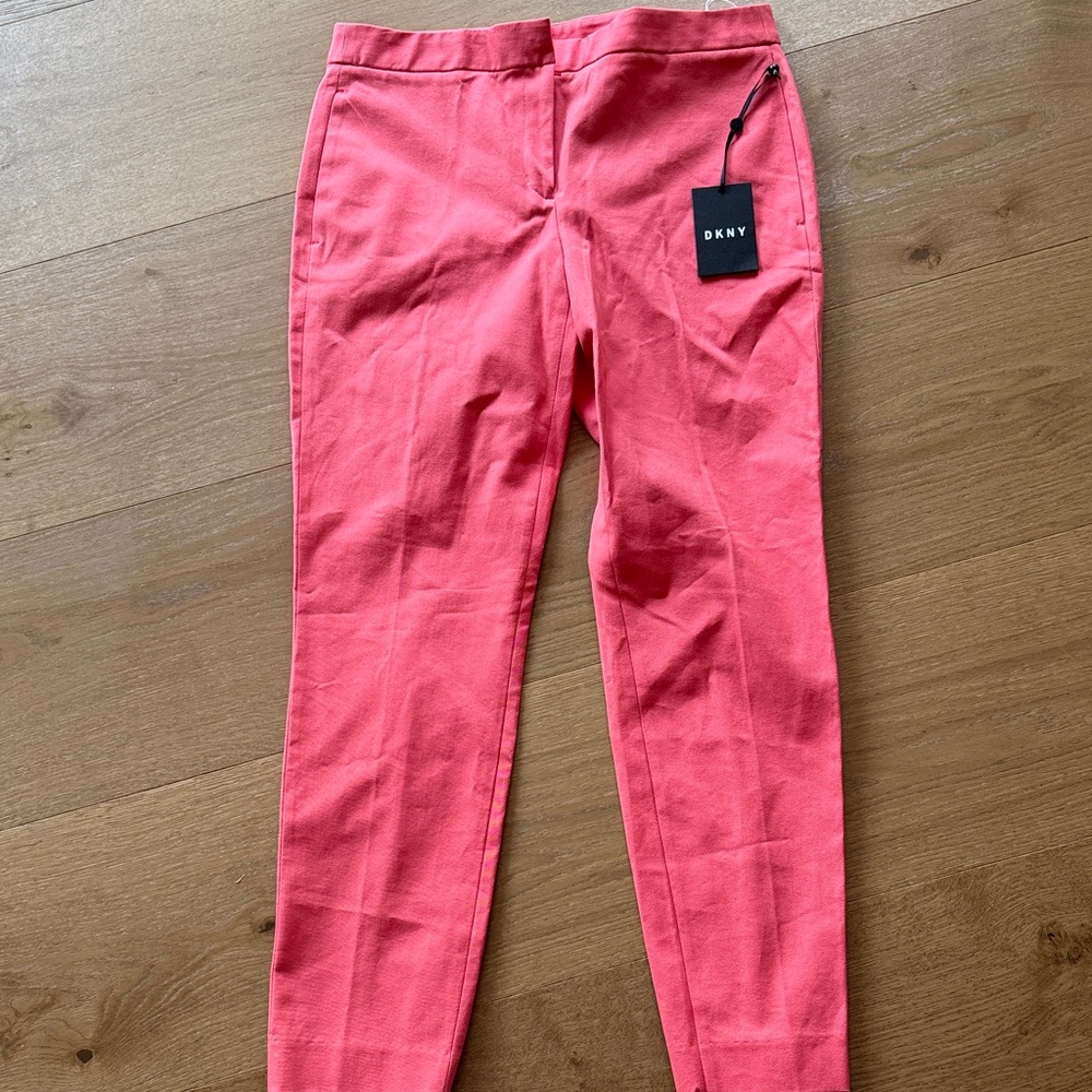 DKNY Vibrant Coral Trousers